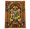 Divine Balaji Temple Wall Hanging – Antique Gold Finish